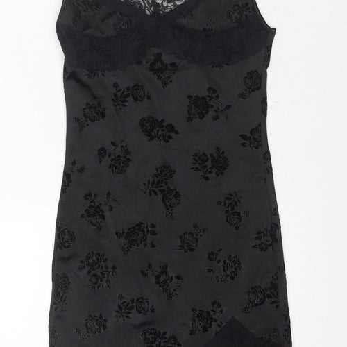 Motel Women's Black XS Slip Dress Sleeveless