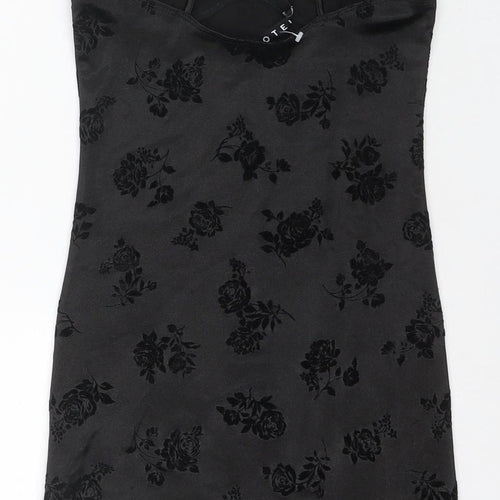 Motel Women's Black XS Slip Dress Sleeveless