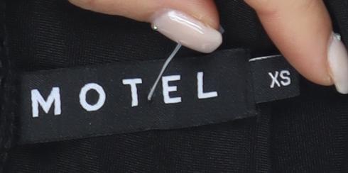 Motel Women's Black XS Slip Dress Sleeveless