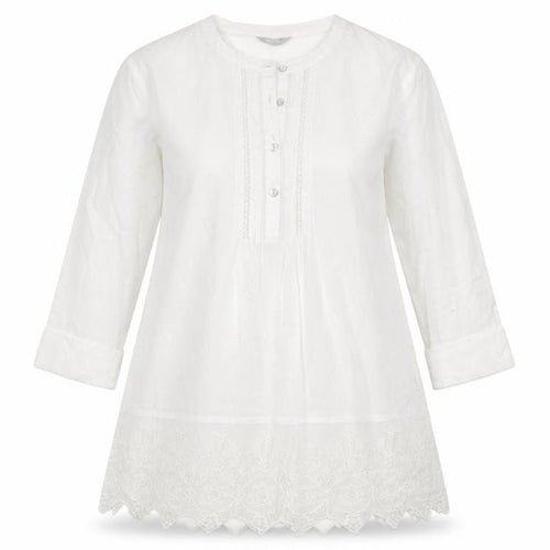 Marks and Spencer Women White Size 12 Cotton Dress
