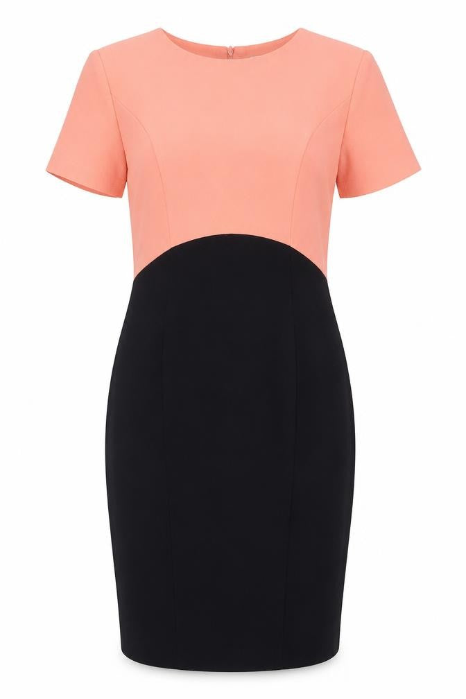 Front view of Marks & Spencer Women's Colourblock Dress, size 8