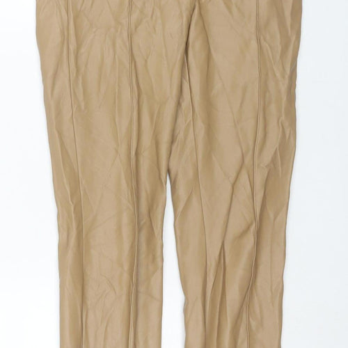 Zara Women's Beige Skinny Trousers Size 8
