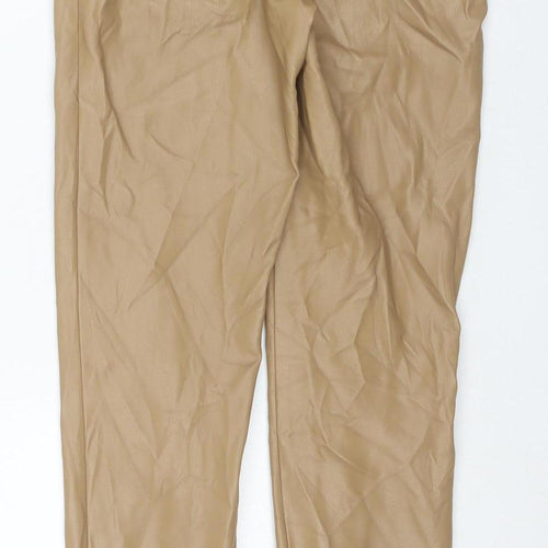 Zara Women's Beige Skinny Trousers Size 8