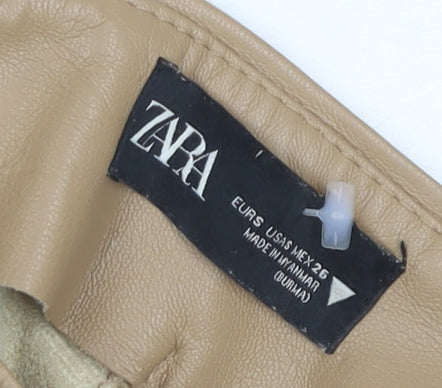 Zara Women's Beige Skinny Trousers Size 8