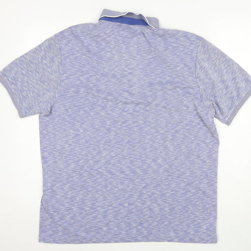 Marks and Spencer Men's Blue Medium Polo Shirt