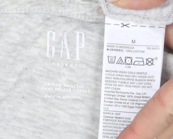 GAP Women's Grey Short Sleeve T-Shirt Medium