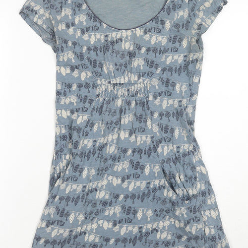White Stuff Women's Blue A-Line Dress, Size 8