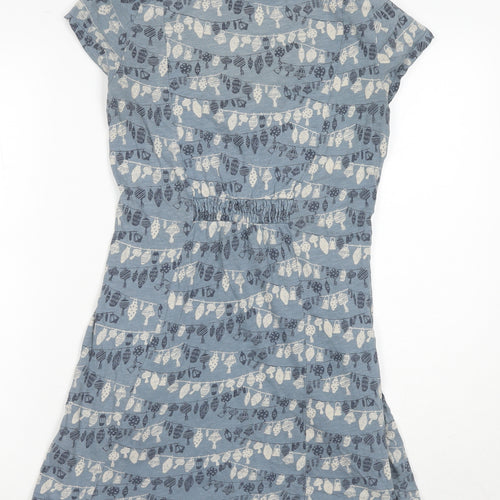 White Stuff Women's Blue A-Line Dress, Size 8
