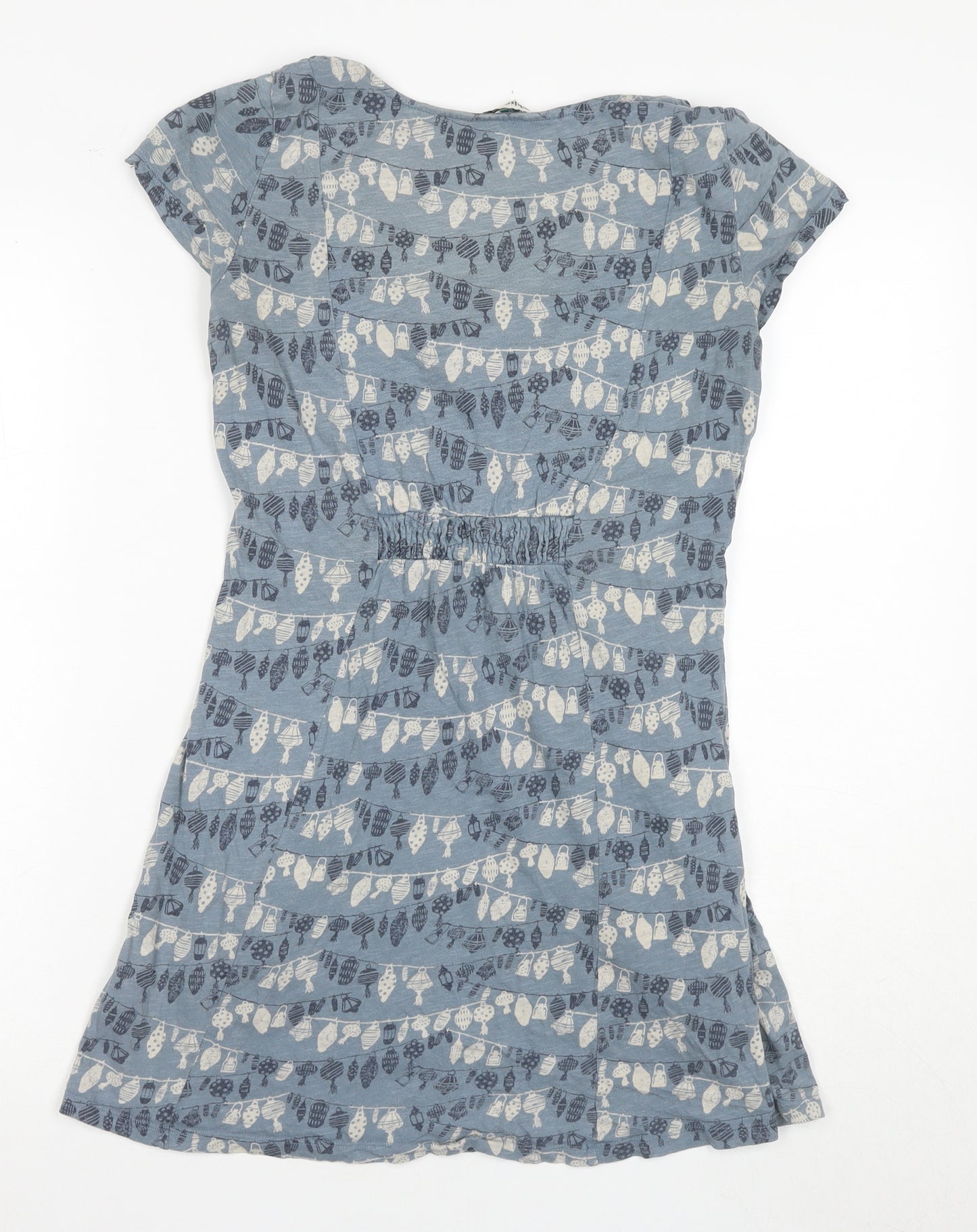White Stuff Women's Blue A-Line Dress, Size 8