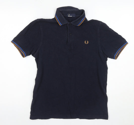 Fred Perry Men's Blue Polo Shirt S Short Sleeve