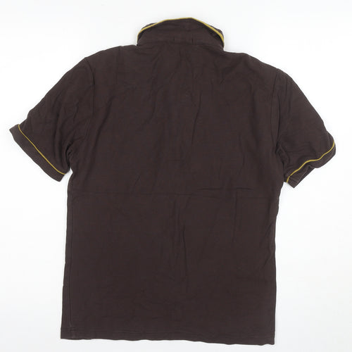 Penguin Men's Brown Slim Fit Polo S