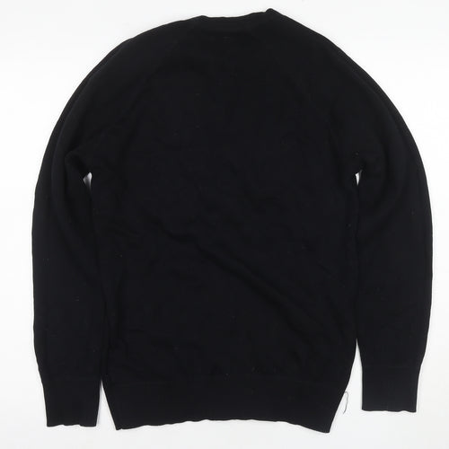 C.P. Company Men's Black Graphic Pullover Jumper M