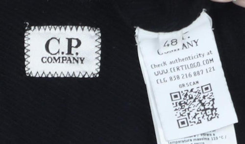 C.P. Company Men's Black Graphic Pullover Jumper M