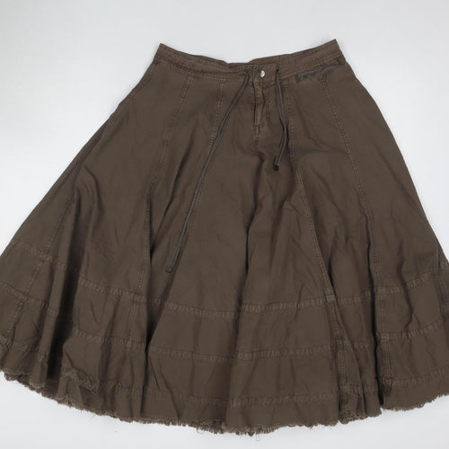 Hooch Women's Brown Peasant Skirt Size 10