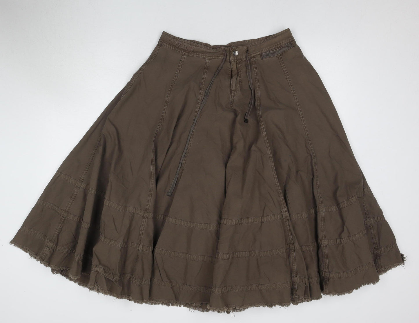 Hooch Women's Brown Peasant Skirt Size 10