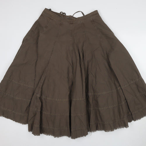 Hooch Women's Brown Peasant Skirt Size 10