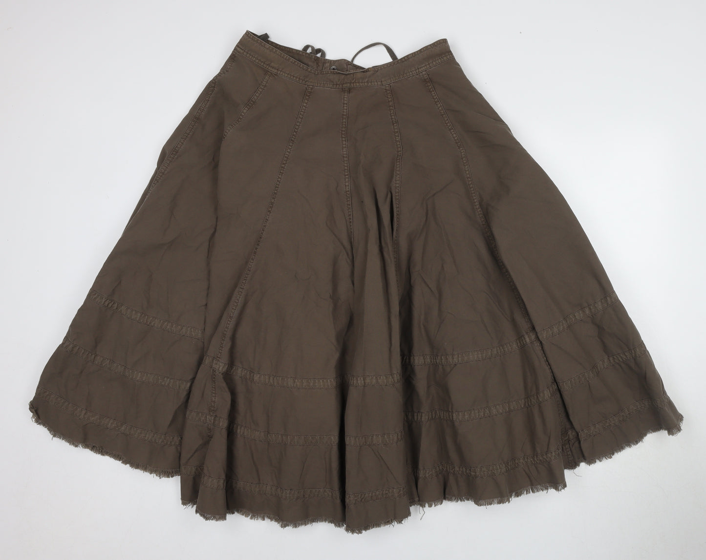 Hooch Women's Brown Peasant Skirt Size 10