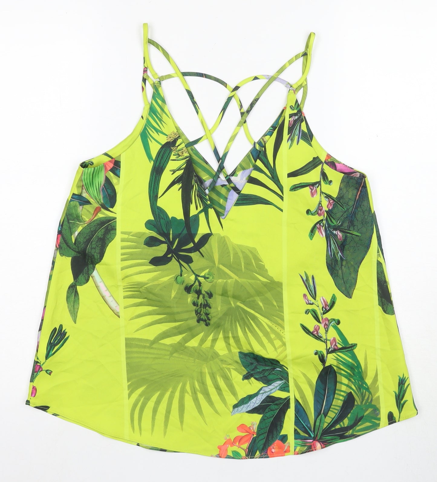 Next Women's Multicoloured Floral Camisole Tank Size 8