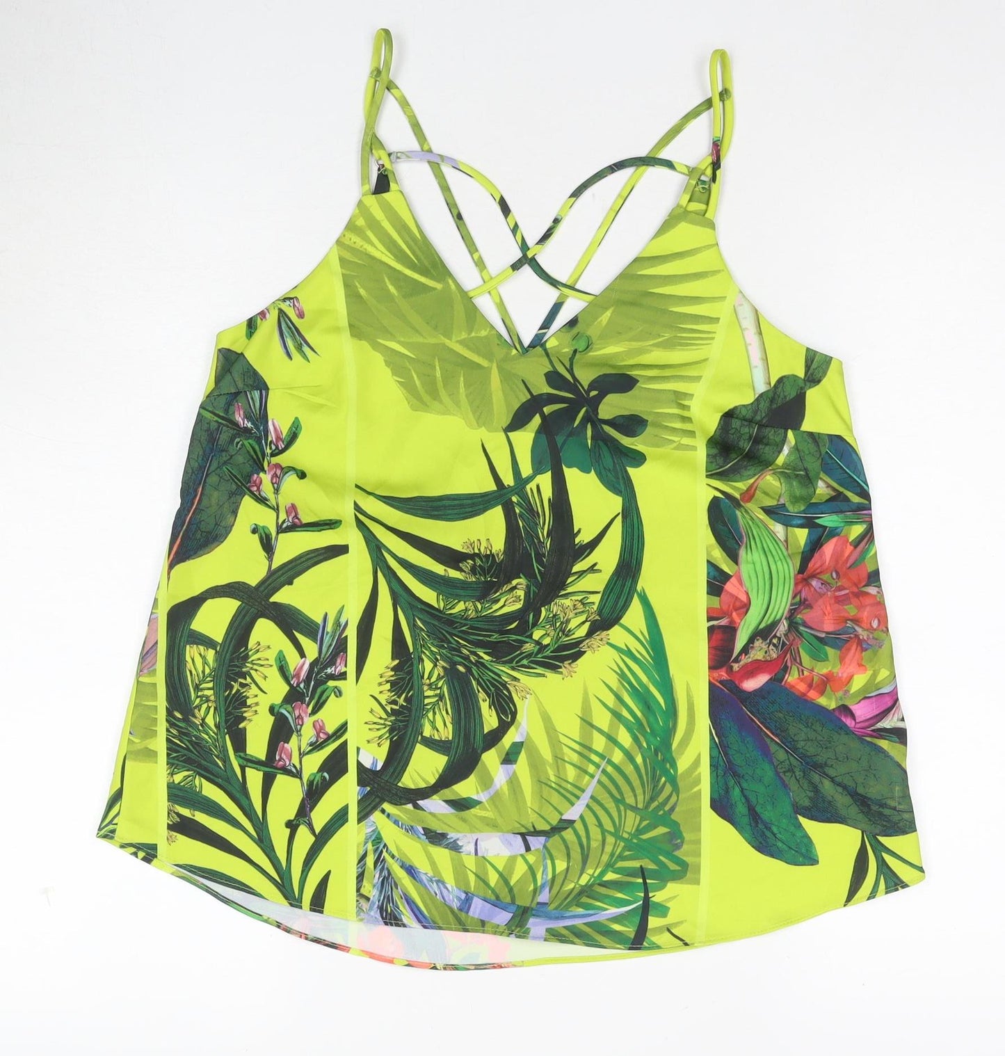 Next Women's Multicoloured Floral Camisole Tank Size 8