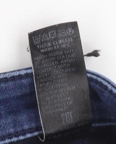 Marks and Spencer Women's Blue Straight Jeans, Size 14