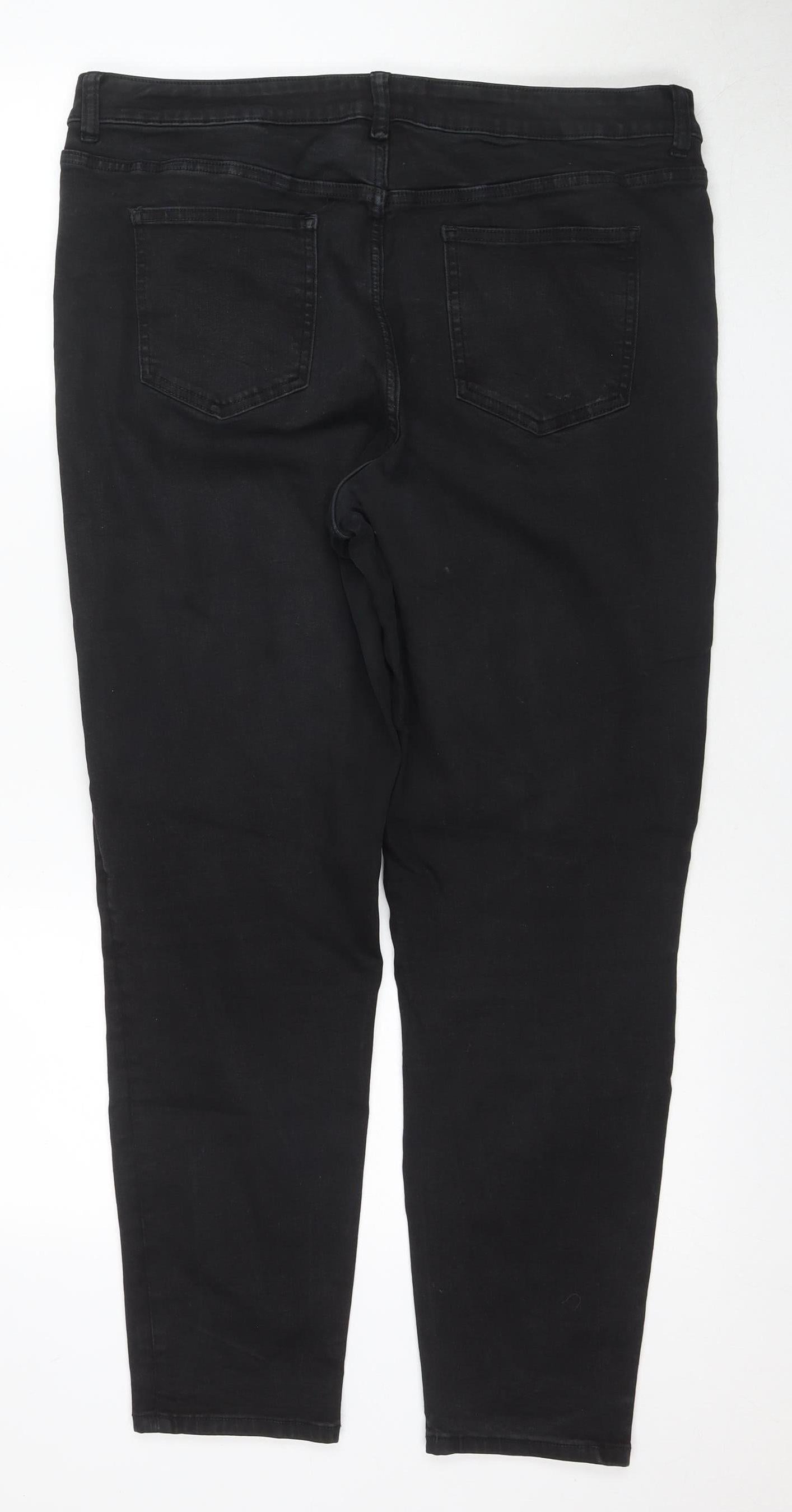 ASOS Women's Black Straight-Leg Plus Size Jeans