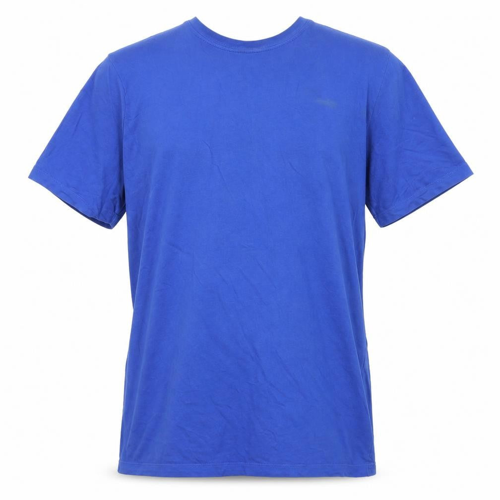 Front view of Nike Men's Blue XL Logo Cotton T-Shirt