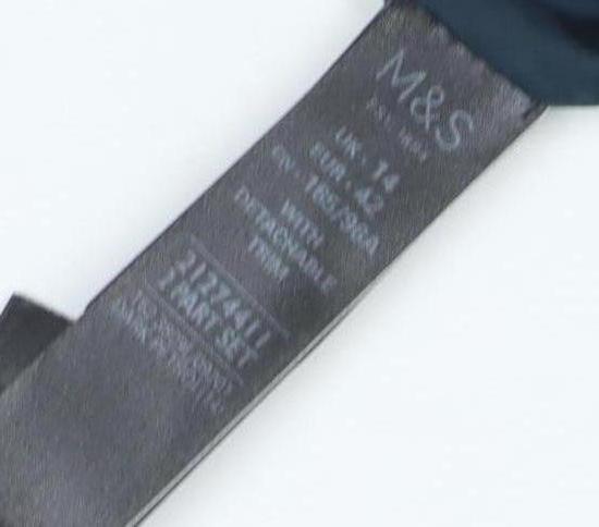 Marks and Spencer Women's Blue Puffer Jacket, Size 14