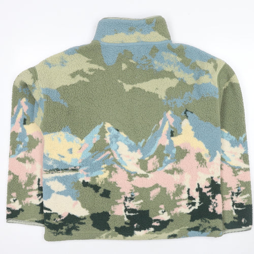 Next Women Multicoloured Graphic Fleece Pullover Sweatshirt