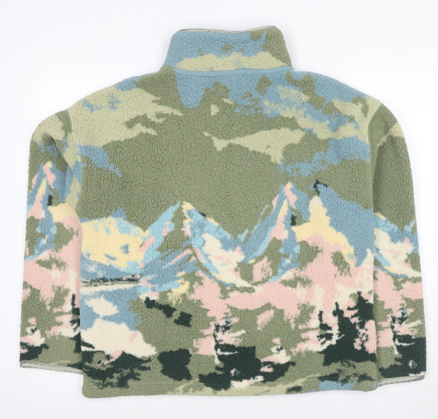Next Women Multicoloured Graphic Fleece Pullover Sweatshirt