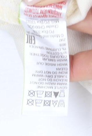 Marks and Spencer Women's Ivory Wide-Leg Jeans Size 14