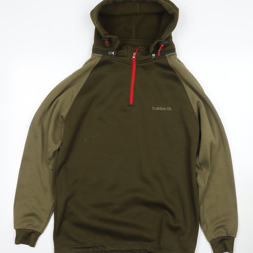 Trakker Men's Green Pullover Hoodie - Medium