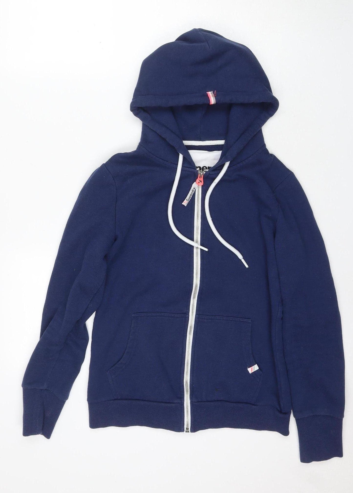 Superdry Unisex Blue Full Zip Hoodie L