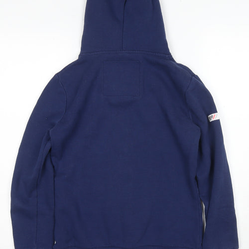 Superdry Unisex Blue Full Zip Hoodie L