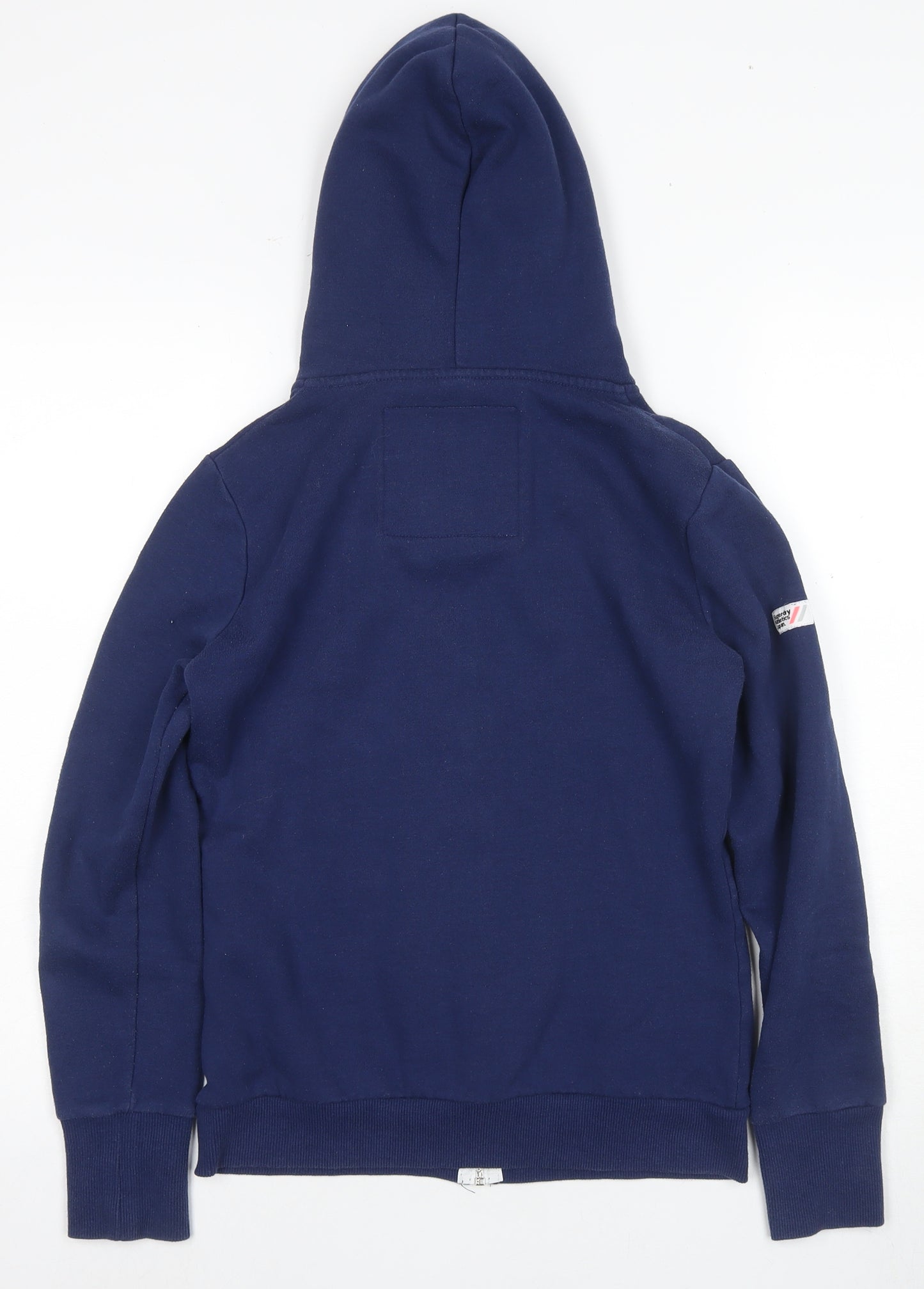 Superdry Unisex Blue Full Zip Hoodie L