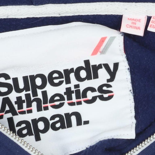 Superdry Unisex Blue Full Zip Hoodie L