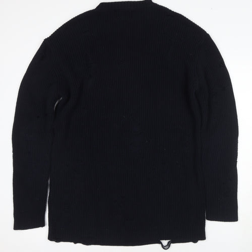 Topman Men's Black Medium Pullover Jumper