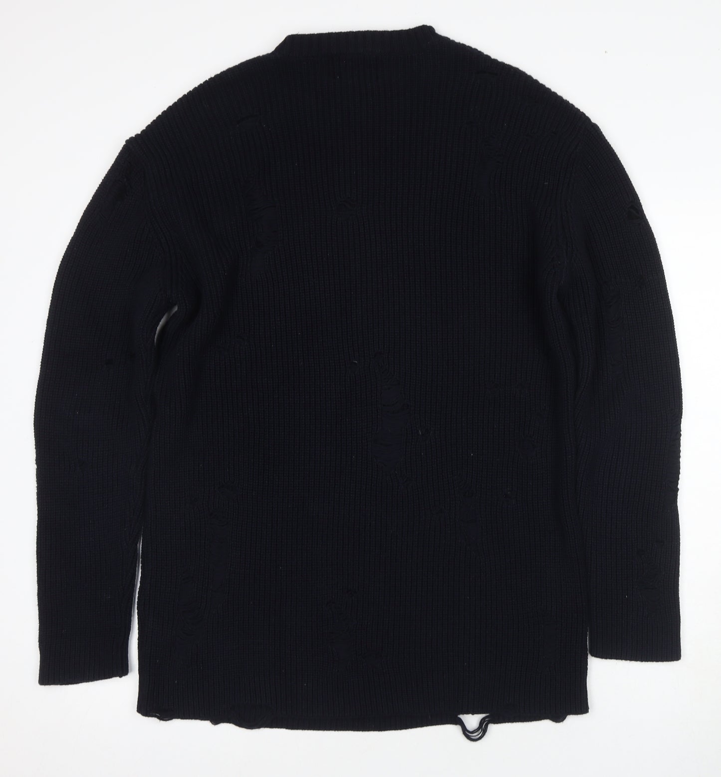 Topman Men's Black Medium Pullover Jumper