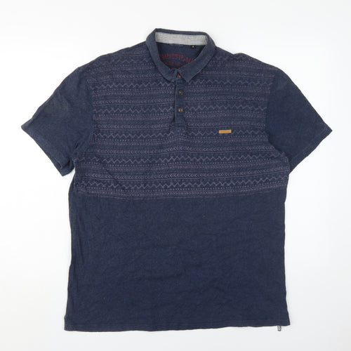 Firetrap Men's Blue XL Polo Shirt