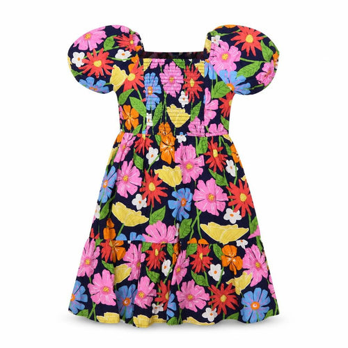 Marks and Spencer Girls Multicoloured A-Line Dress 6-7 Years