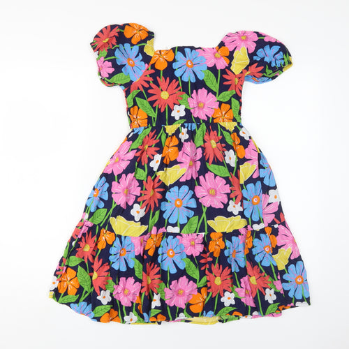 Marks and Spencer Girls Multicoloured A-Line Dress 6-7 Years