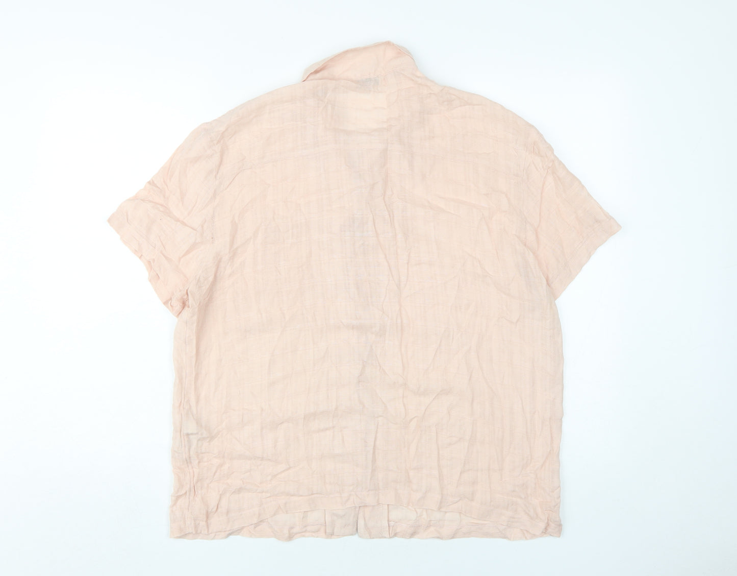 Superdry Women's Pink Button-Up Shirt, Size 14