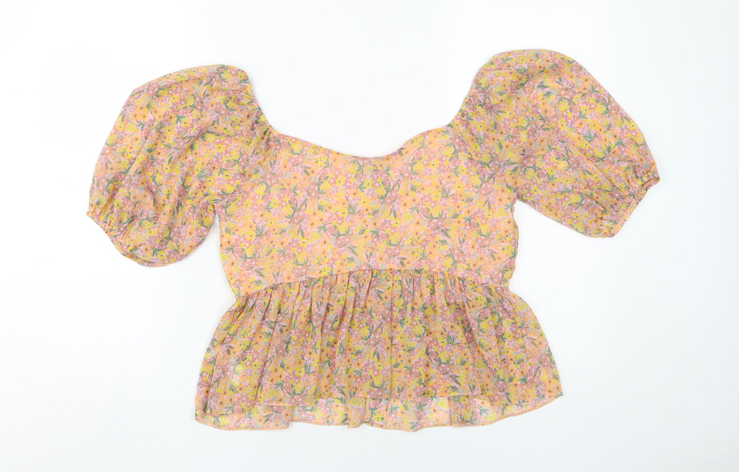New Look Women's Multicoloured Floral Blouse