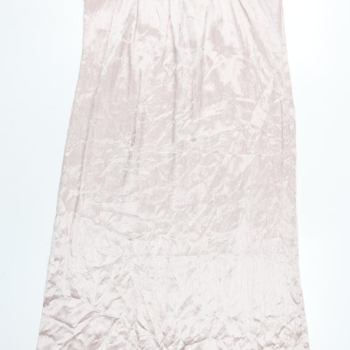 H&M Women's Pink Midi Slip Dress, Size 10