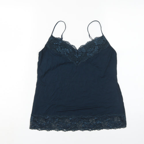 Jigsaw Women's Blue Lace Camisole Tank Top L