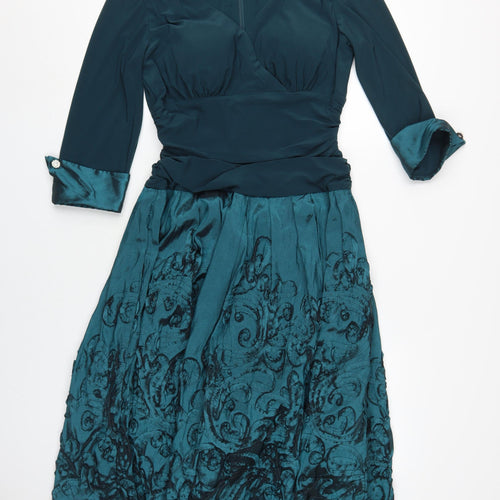 Eliza J Women's Blue A-Line Dress Size 14