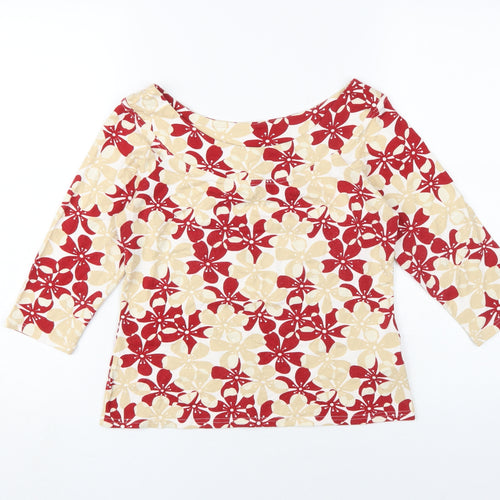 Next Women's Floral Top 14 Multicoloured 3/4 Sleeve