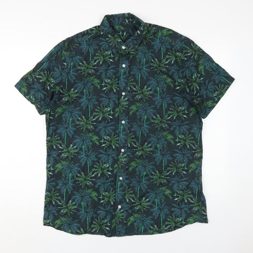 Next Men's Multicoloured Large Tropical Cotton Shirt