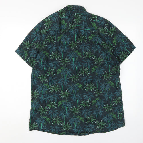 Next Men's Multicoloured Large Tropical Cotton Shirt