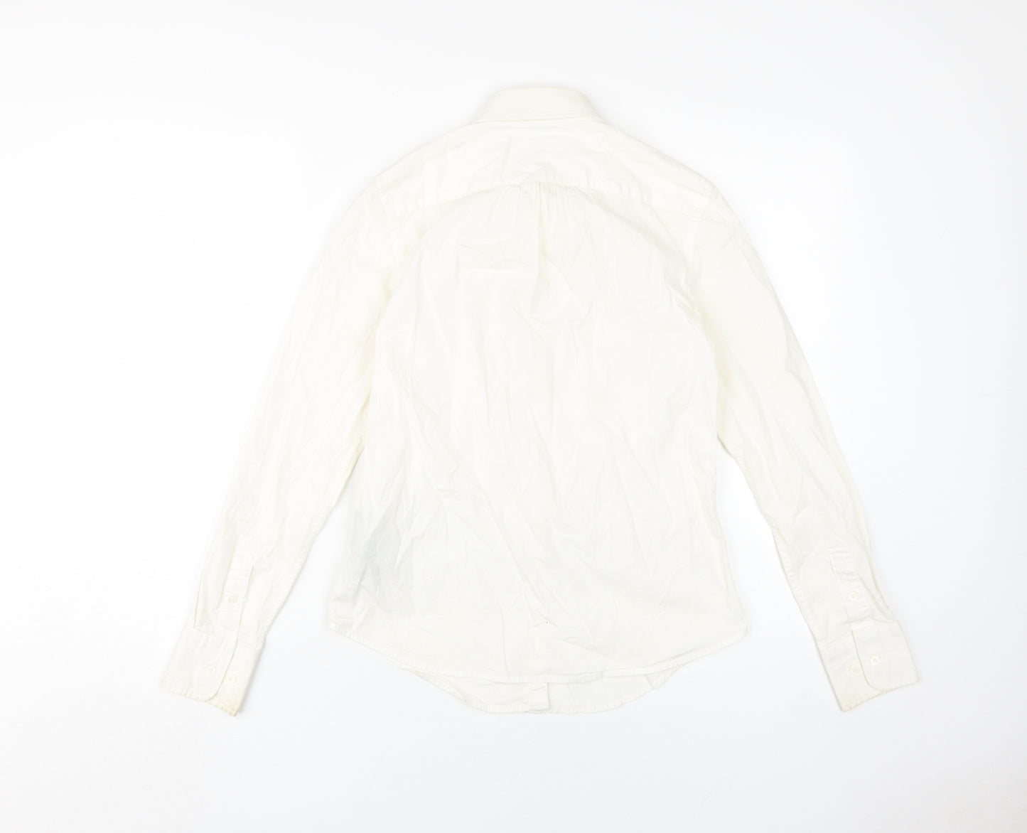 Lauren Ralph Lauren Women's Ivory Ruffle Button-Up Shirt