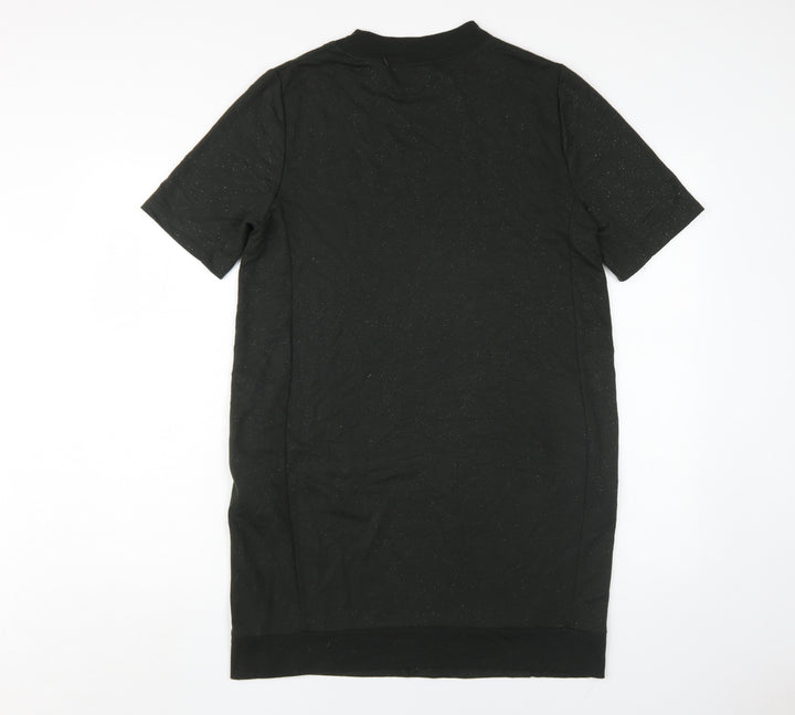 Oliver Bonas Women’s Black T-Shirt Dress Size 10